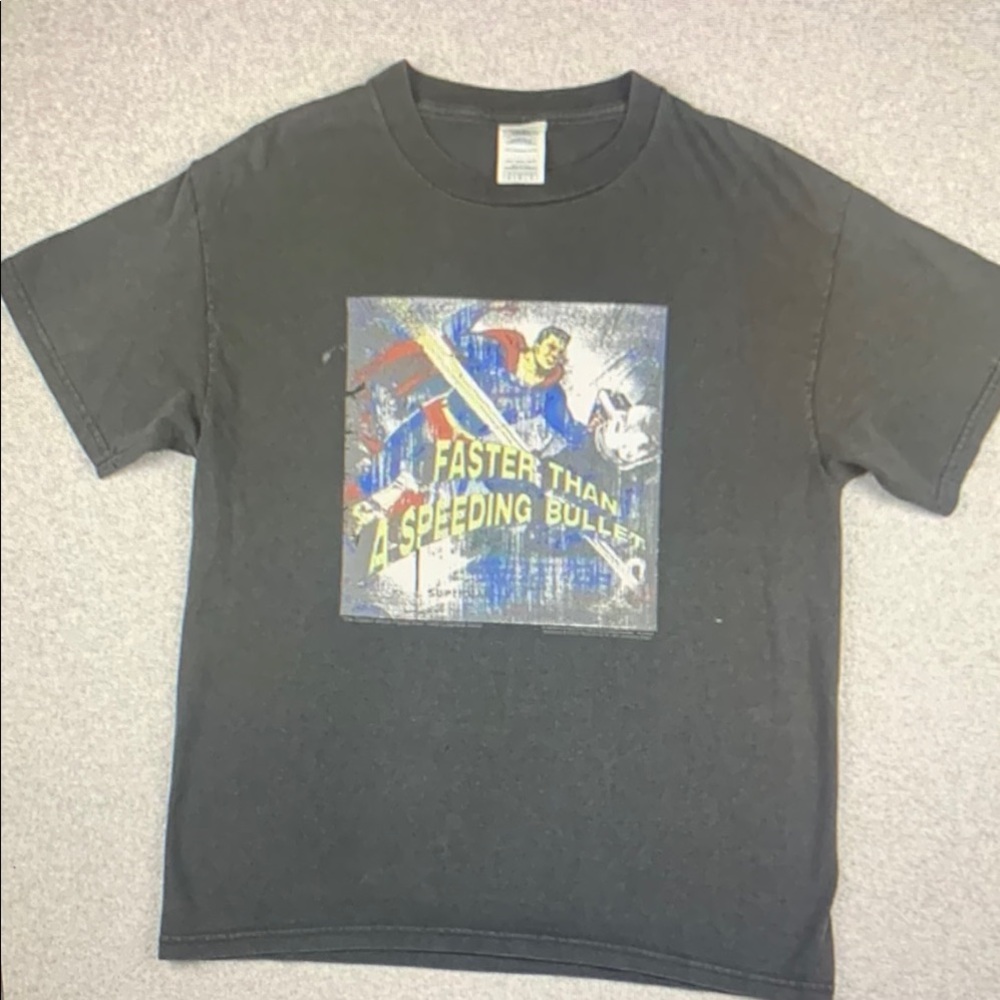 Men's Graphic Tee - Faster Than a Speeding Bullet - Black